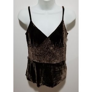Banana Republic brown velvet tank top